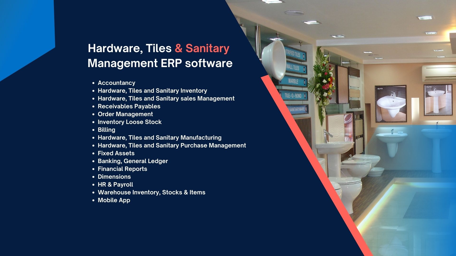 Hardware, Tiles and Sanitary Management ERP software - nizi solutions Canada